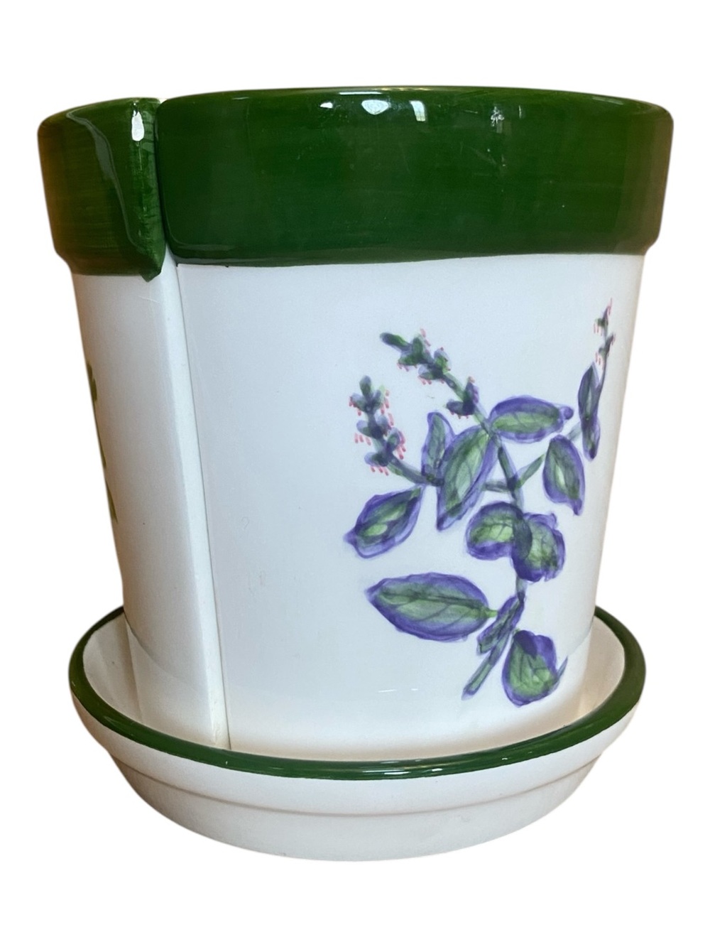 Cottage Core Indoor/Outdoor Small Herb Planter Pot Country Kitchen